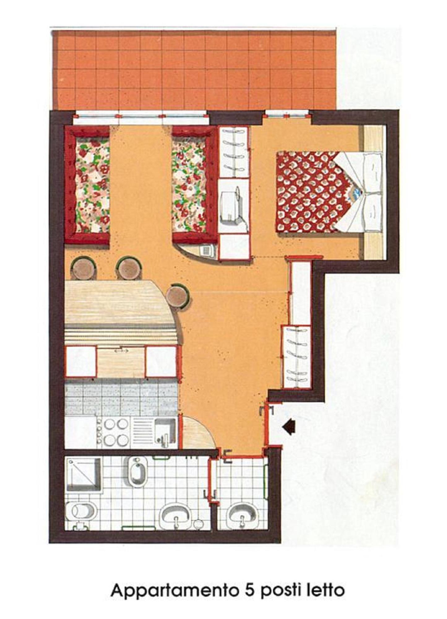Residence Orsa Maggiore Madonna Pokoj fotografie