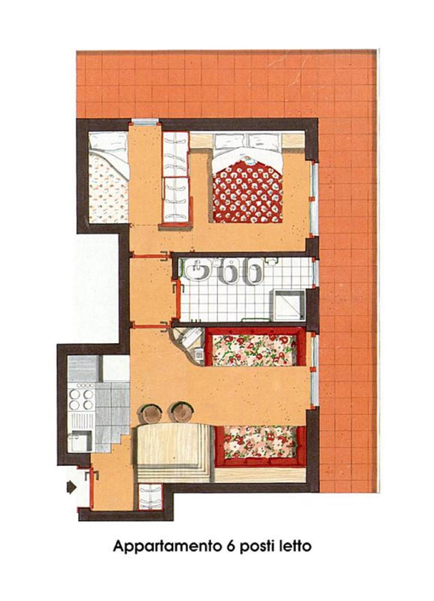Residence Orsa Maggiore Madonna Pokoj fotografie